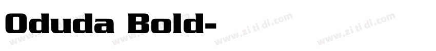 0duda Bold字体转换